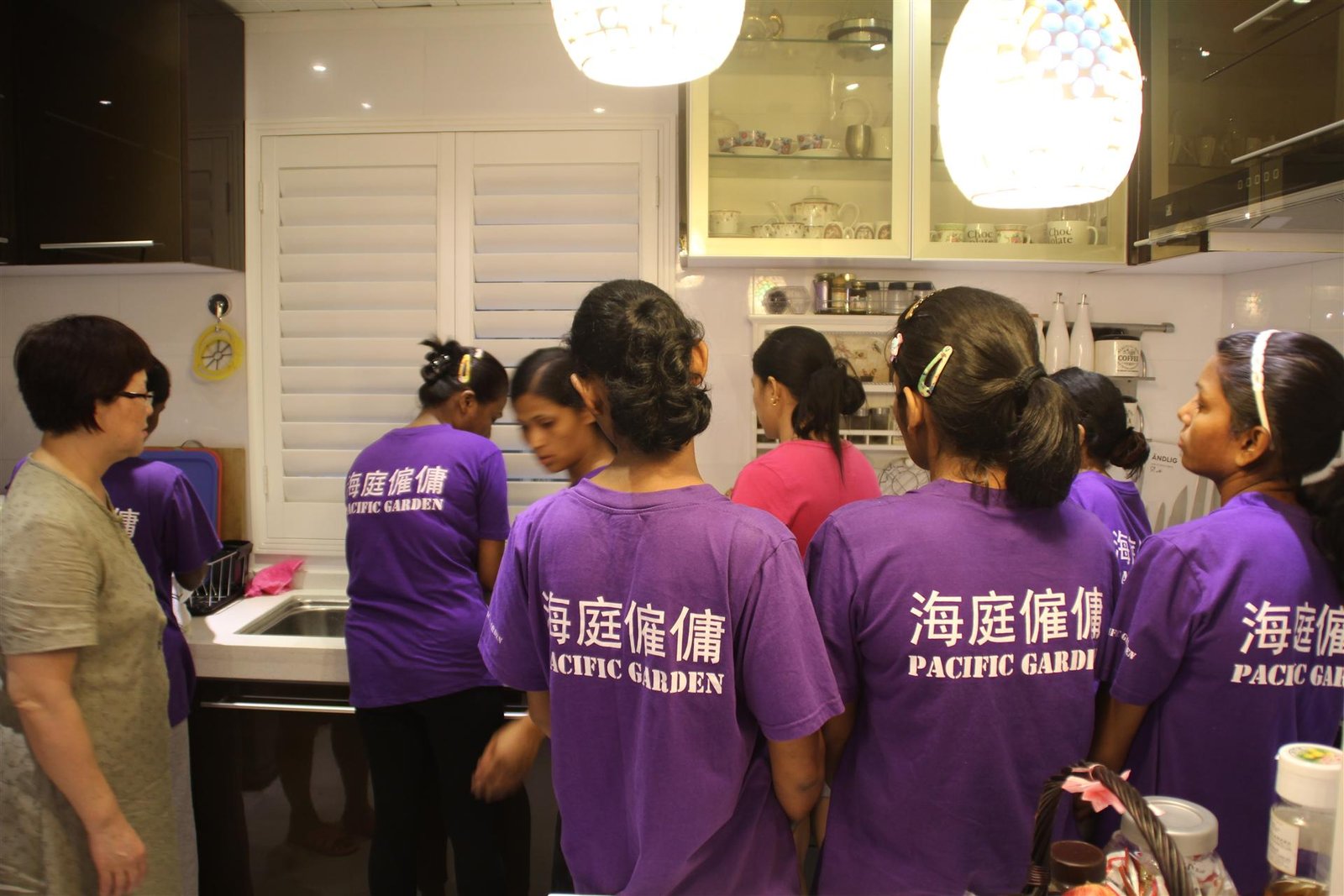 Pacific Garden helper candidates preparing for Hong Kong employment
